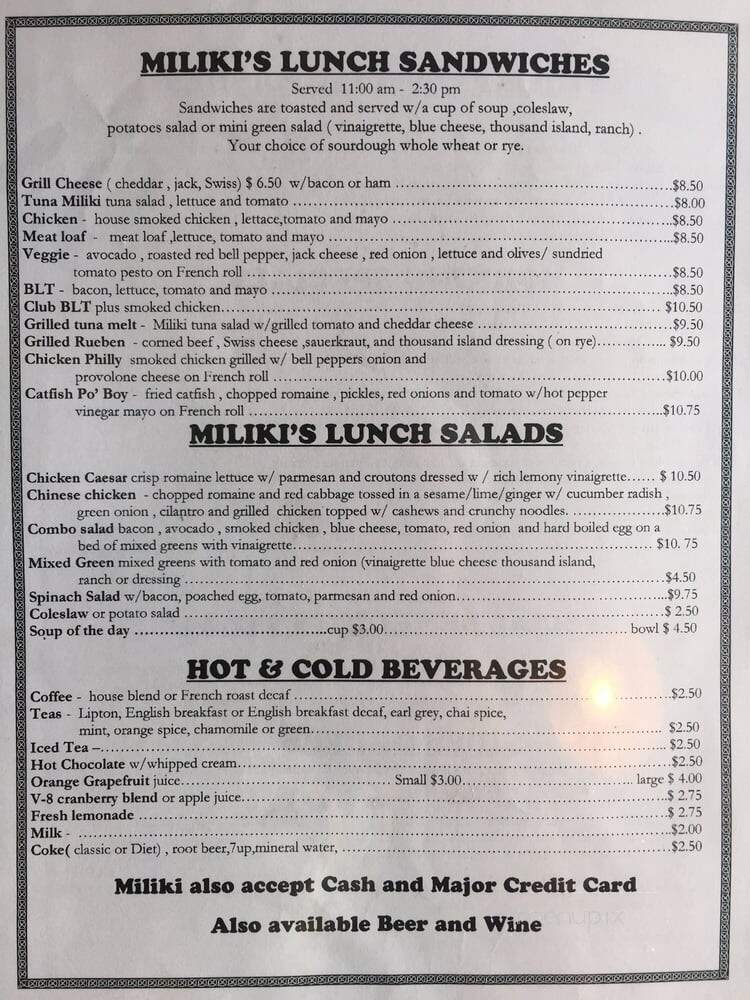 Miliki - Oakland, CA menu_pic