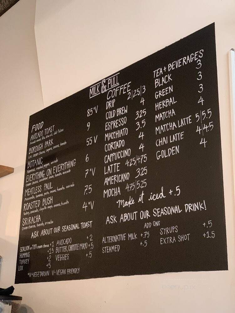 Milk and Pull - Brooklyn, NY menu_pic