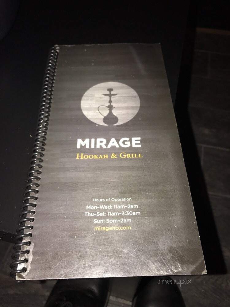 Mirage Grill and Hookah Lounge - Huntington Beach, CA menu_pic