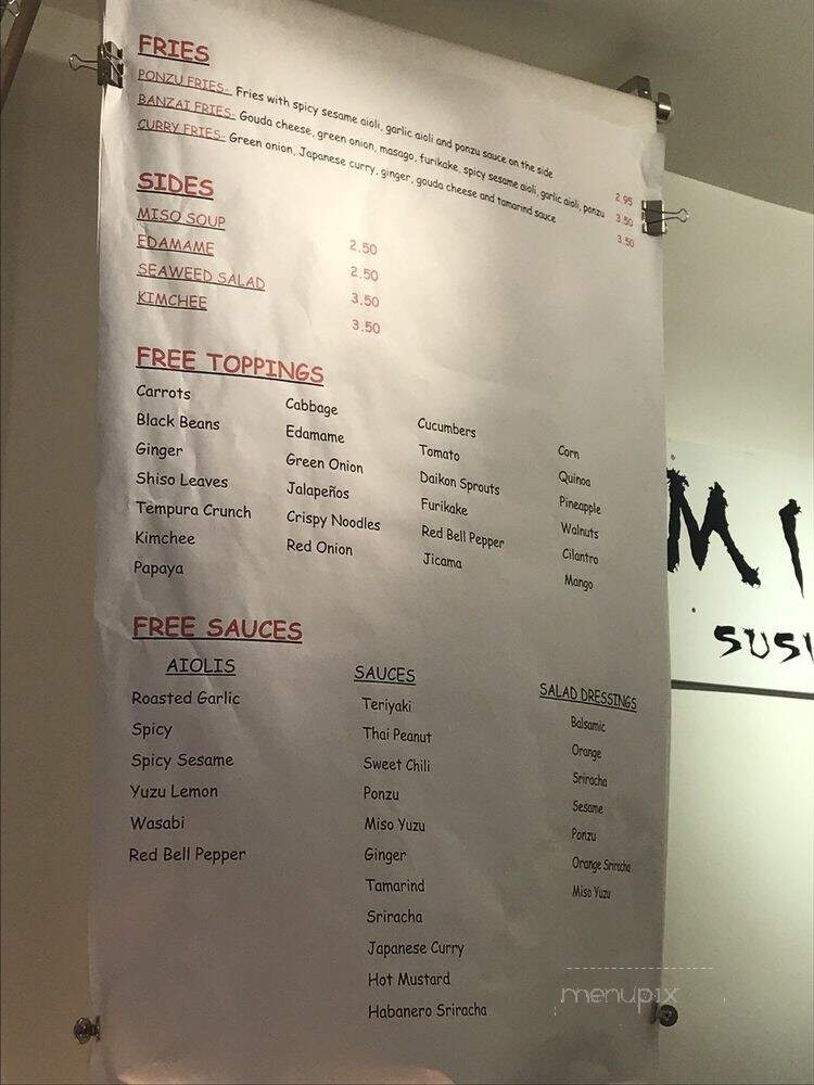 Miso Hungry - Santa Barbara, CA menu_pic