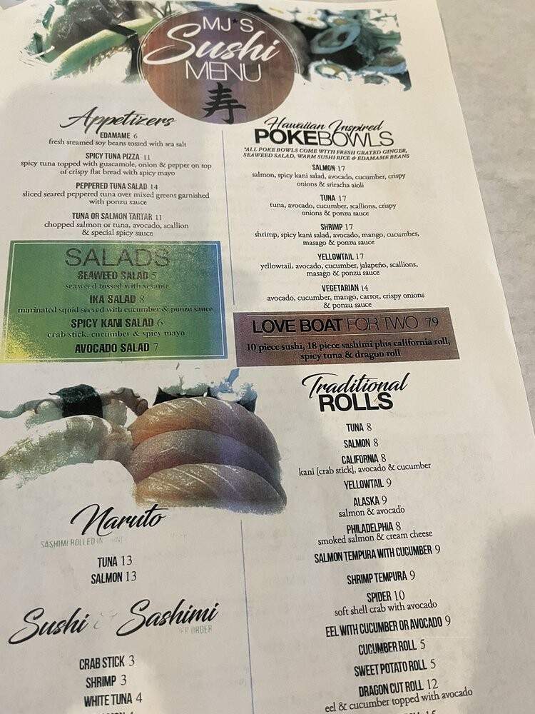 MJ's Pizza Bar & Grill - Matawan, NJ menu_pic