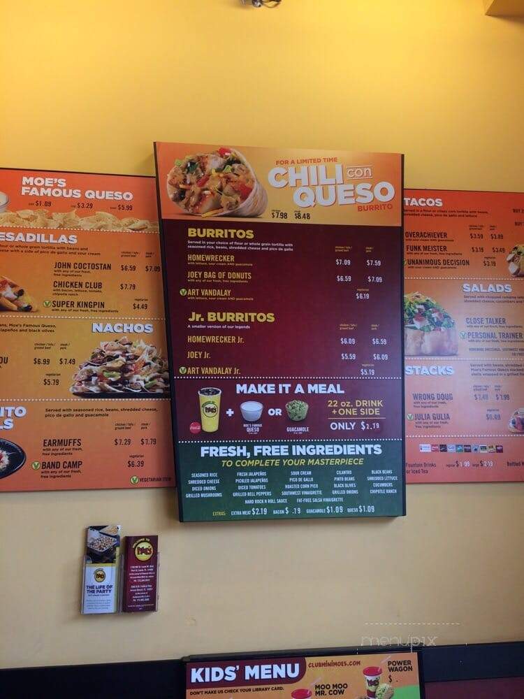 Moe's - Port St Lucie, FL menu_pic