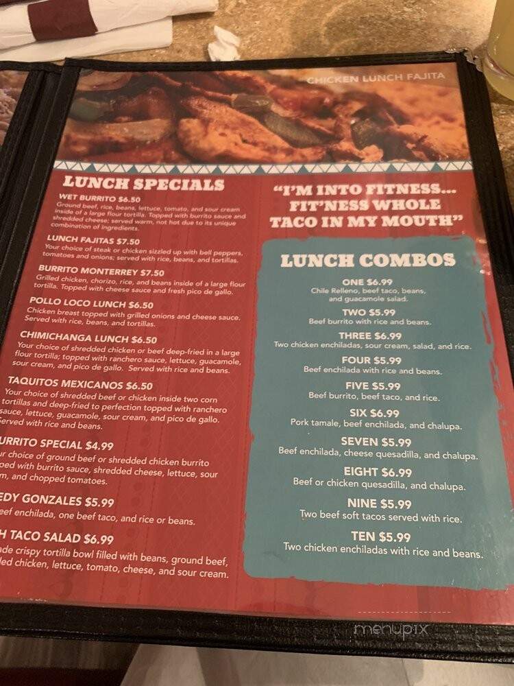 Monterrey Mexican Grill - Mishawaka, IN menu_pic
