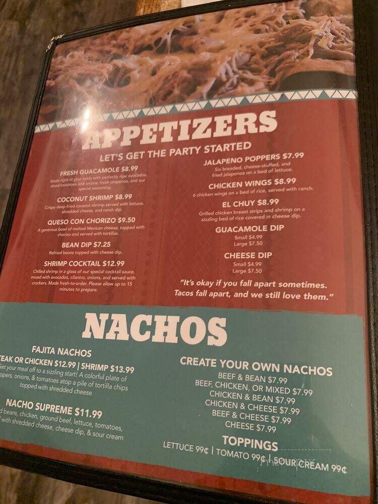 Monterrey Mexican Grill - Mishawaka, IN menu_pic