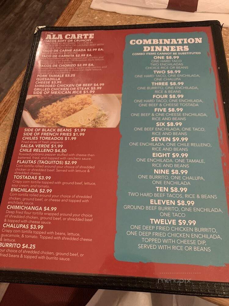 Monterrey Mexican Grill - Mishawaka, IN menu_pic