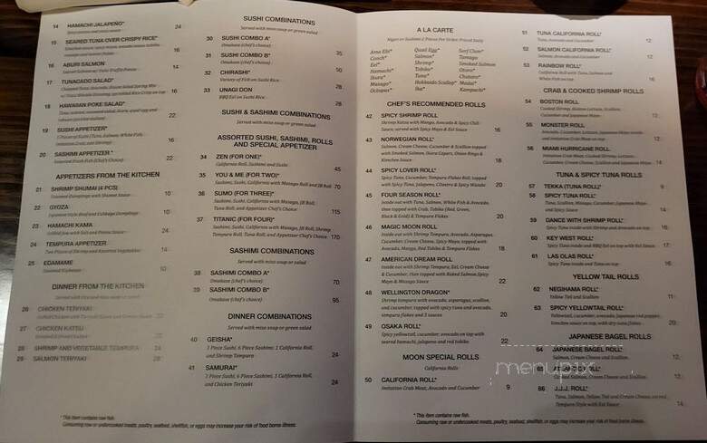 Moon Thai Restaurant - Miami, FL menu_pic