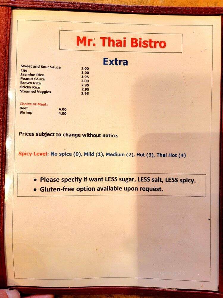 Mr.Thai Bistro - Gilbert, AZ