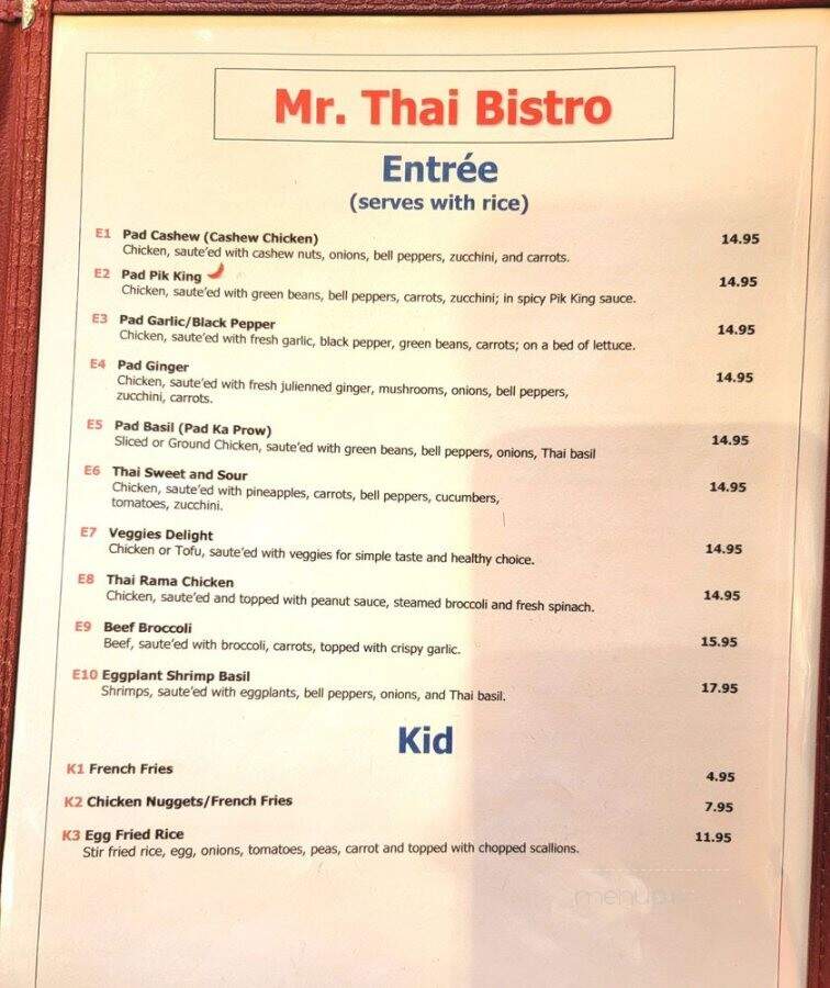 Mr.Thai Bistro - Gilbert, AZ