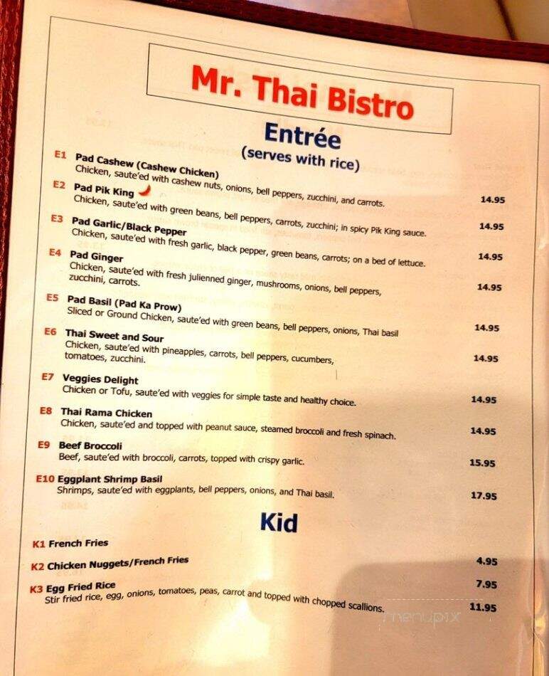 Mr.Thai Bistro - Gilbert, AZ