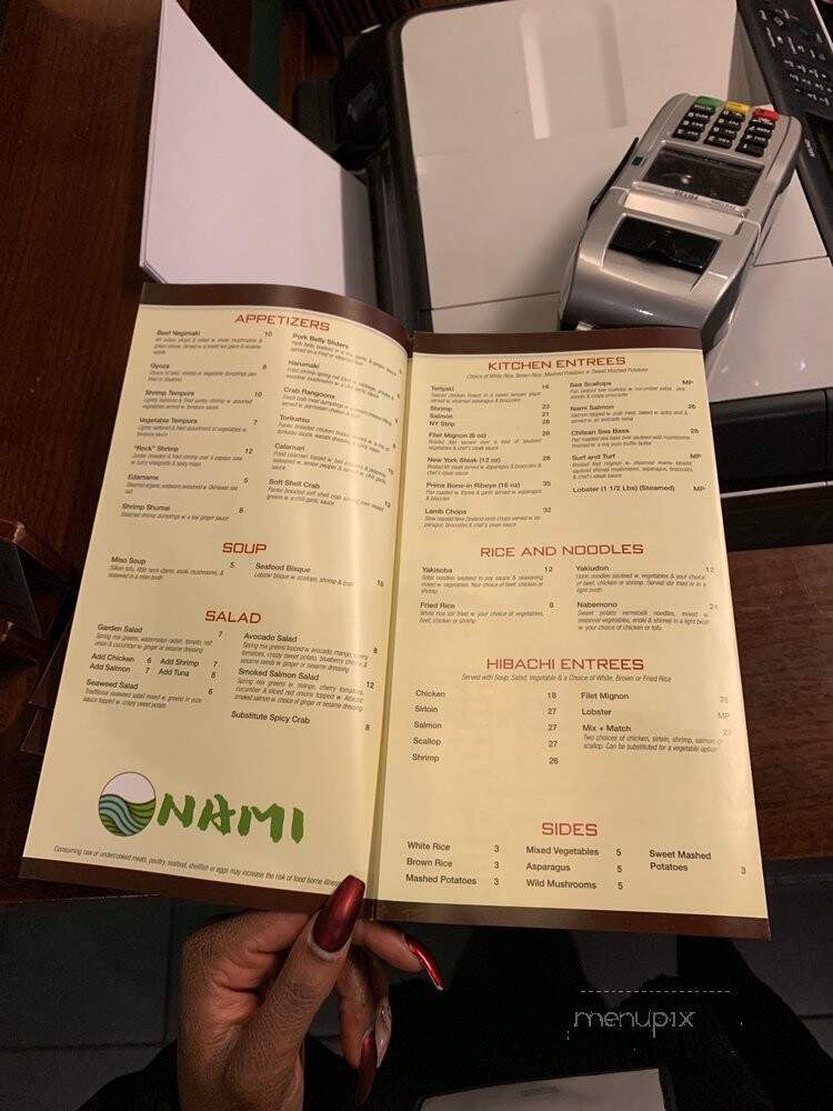 Nami - Providence, RI menu_pic