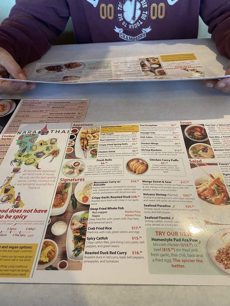 Nara Thai - Baytown, TX menu_pic