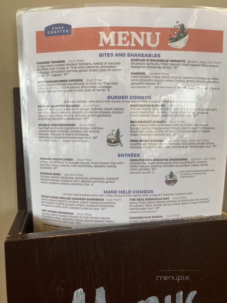Native Foods Cafe - Glendale, CO menu_pic