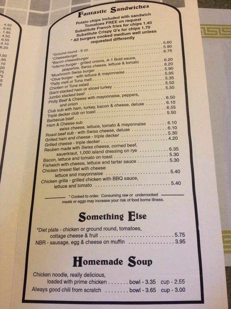 New Beginnings - Walker, MI menu_pic
