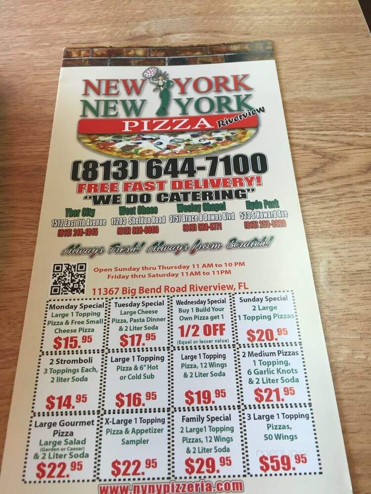 New York New York Pizza - Riverview, FL