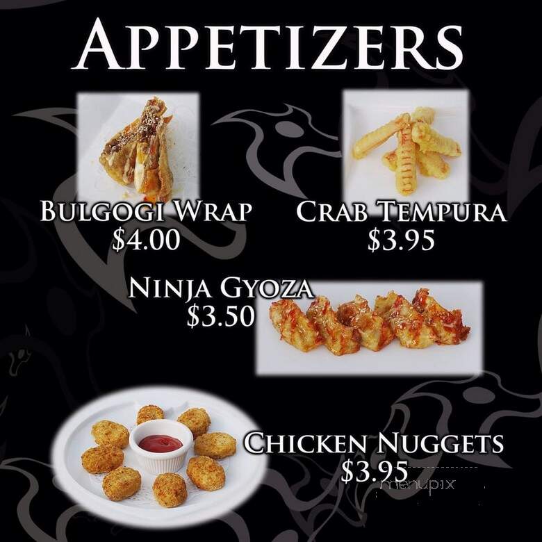 Ninja Hibachi Expeess - Greenville, NC menu_pic