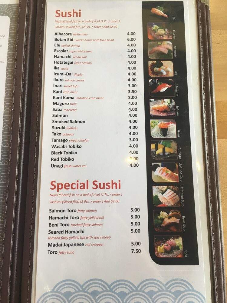 Nori Neighborhood Byob Sushi Bar - Chicago, IL menu_pic