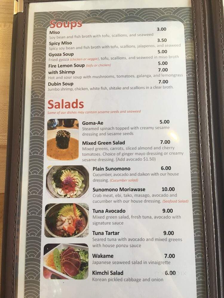 Nori Neighborhood Byob Sushi Bar - Chicago, IL menu_pic