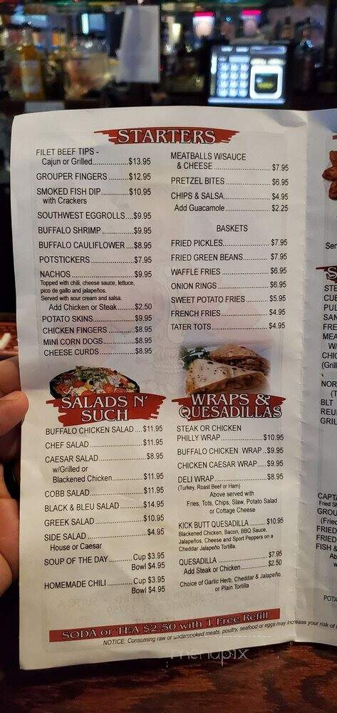 Norton's Eastside Sports Bar & Grill - Clearwater, FL menu_pic