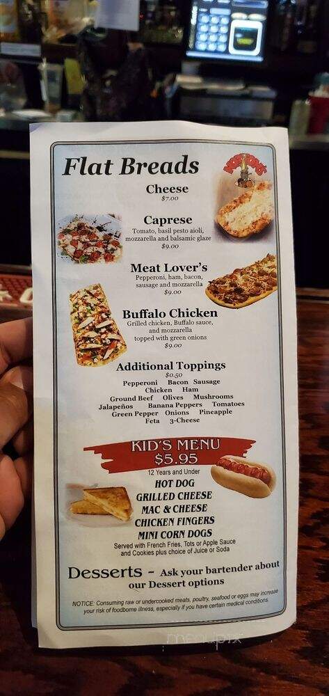 Norton's Eastside Sports Bar & Grill - Clearwater, FL menu_pic