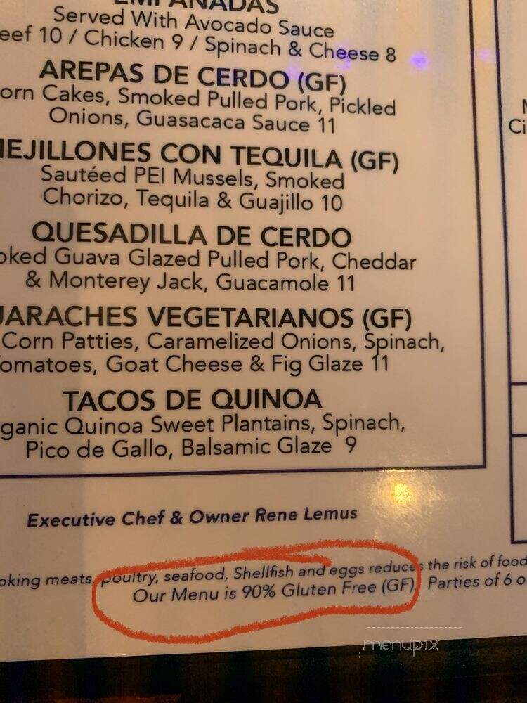 Ola - Fairfield, CT menu_pic