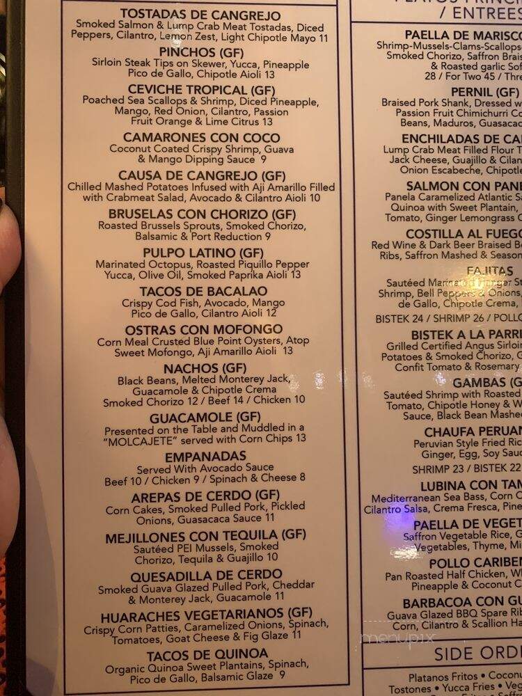 Ola - Fairfield, CT menu_pic