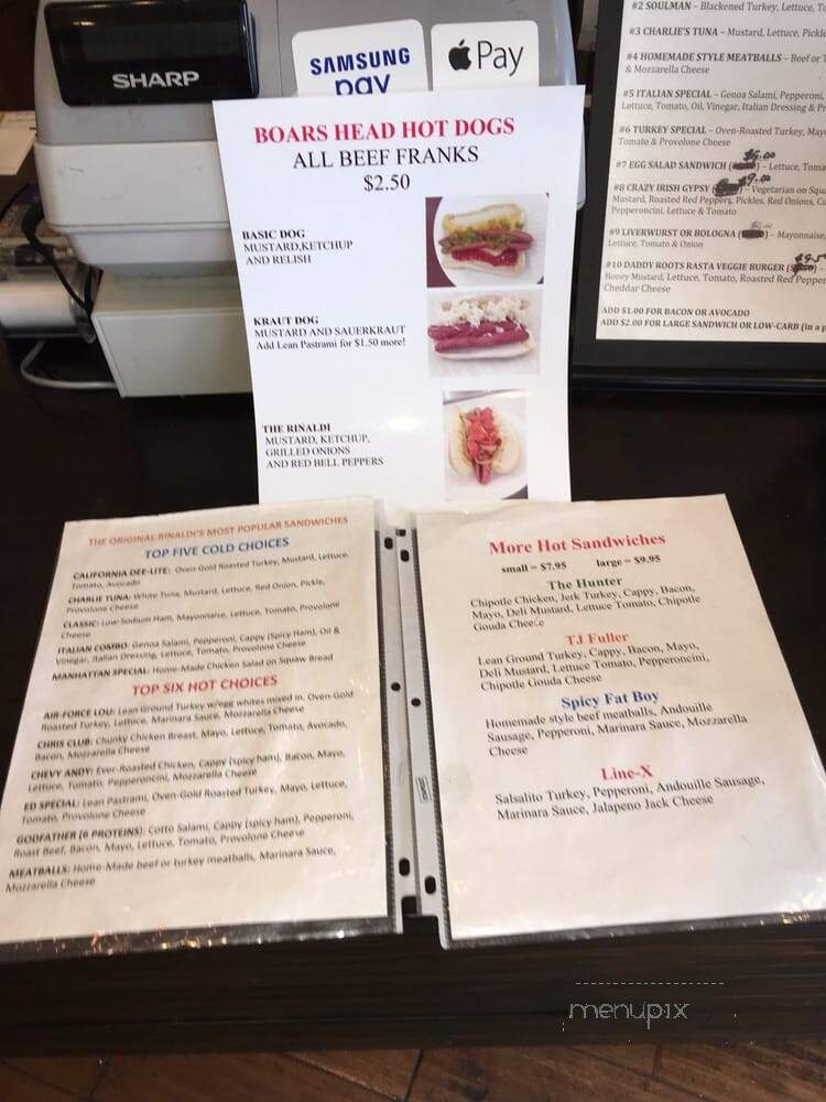 Original Rinaldi's Deli - Manhattan Beach, CA menu_pic