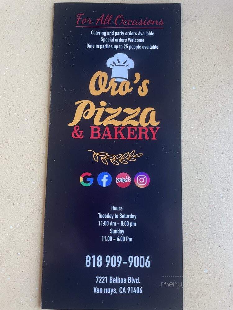 Oro's Pizza & Bakery - Van Nuys, CA