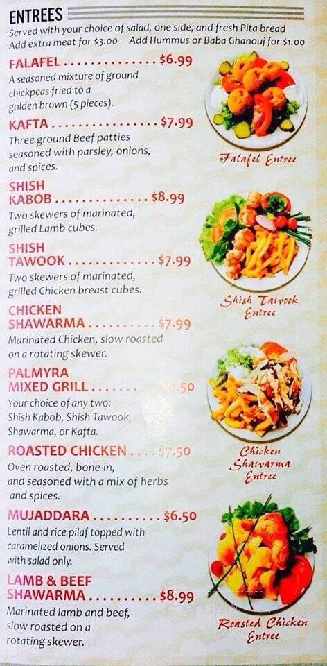 Palmyra Authentic Mediterranean Cuisine - Pittsburgh, PA menu_pic