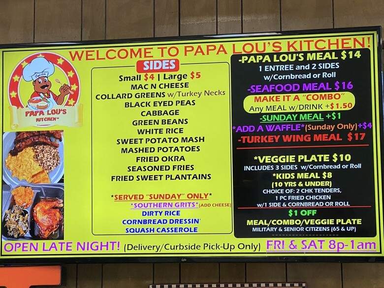 Papa Lou's Kitchen - Fayetteville, GA menu_pic