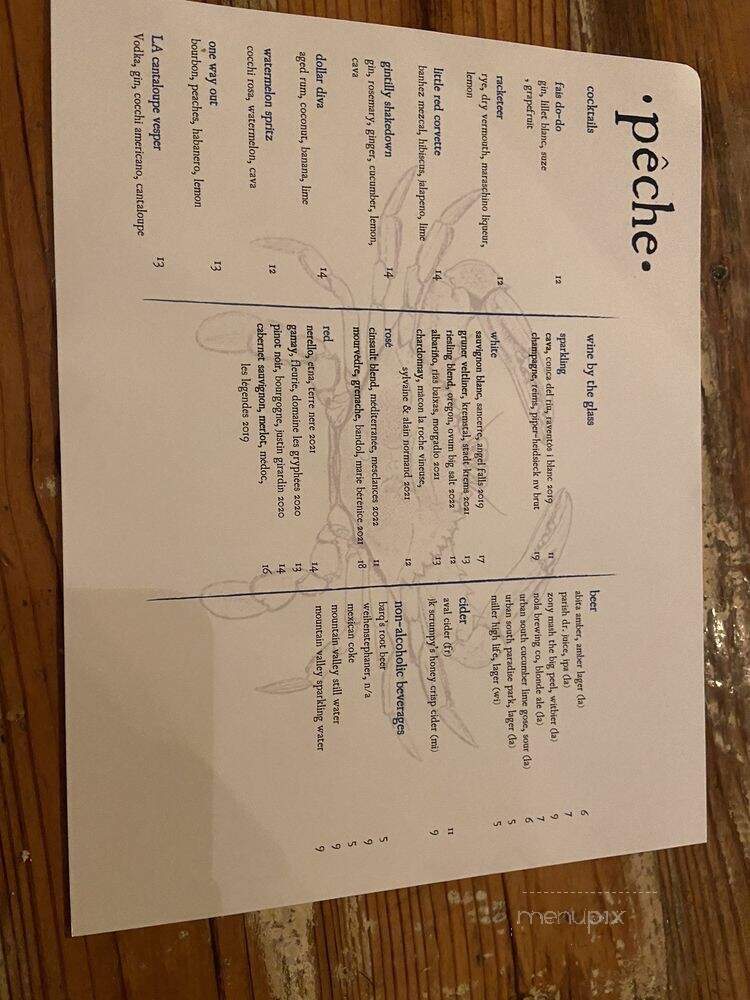 Peche - New Orleans, LA menu_pic