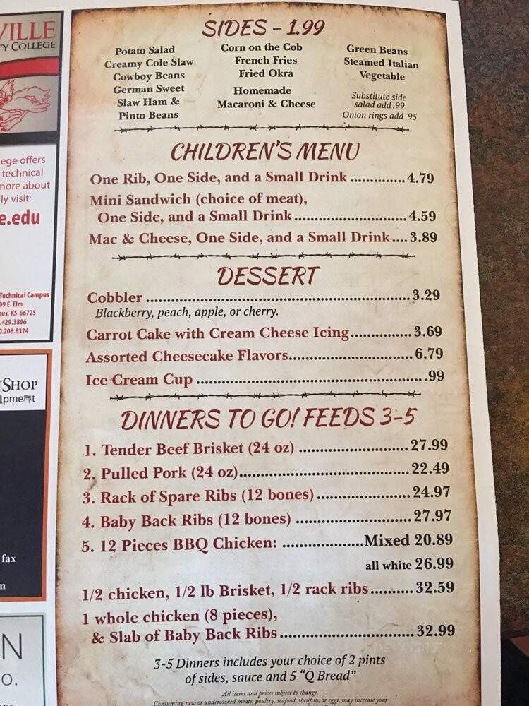 Phelps Hog Heaven - Coffeyville, KS menu_pic