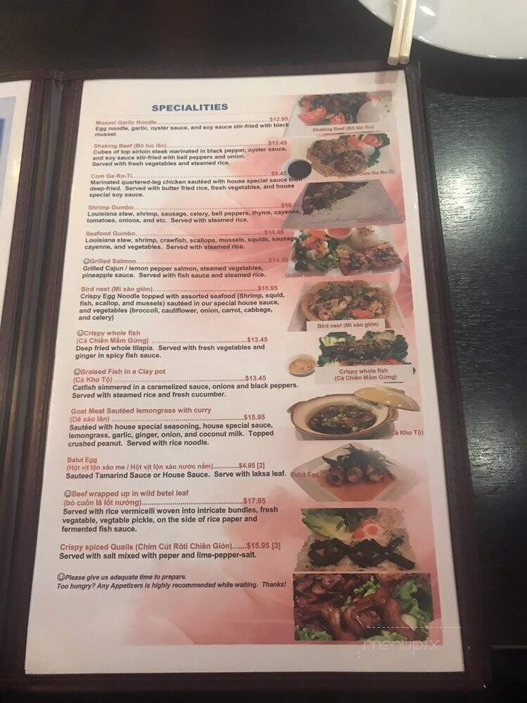Pho Bay - Westminster, CO menu_pic