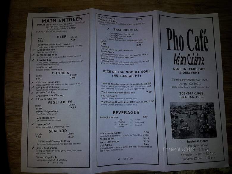 Pho Cafe Asian Cuisine - Aurora, CO