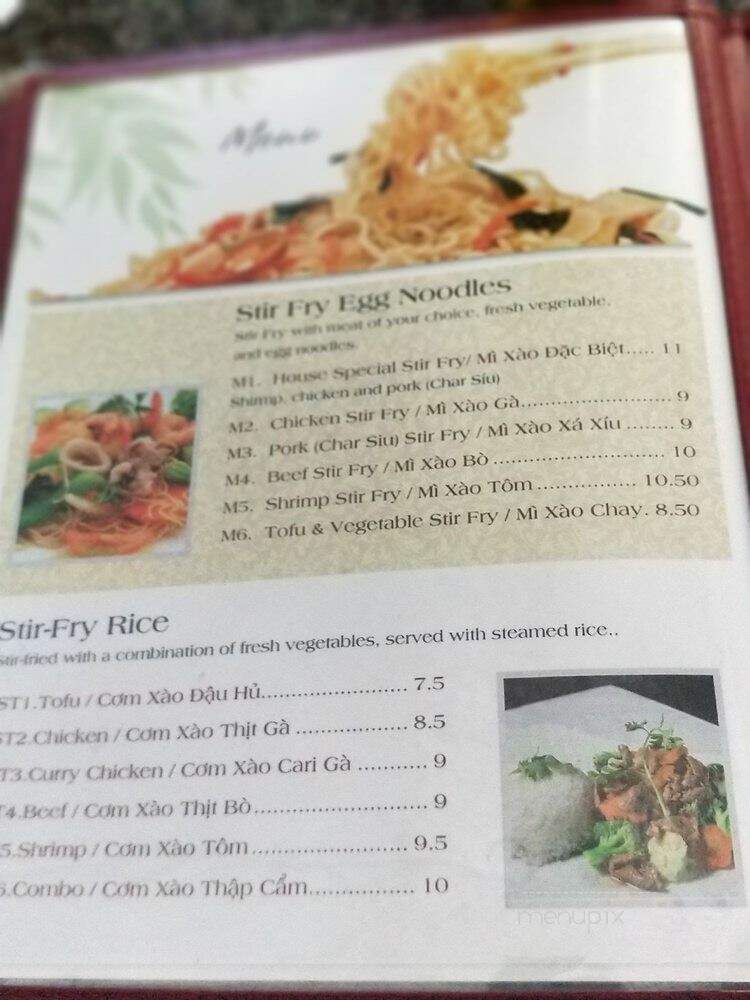 Pho Duy - Colleyville, TX menu_pic