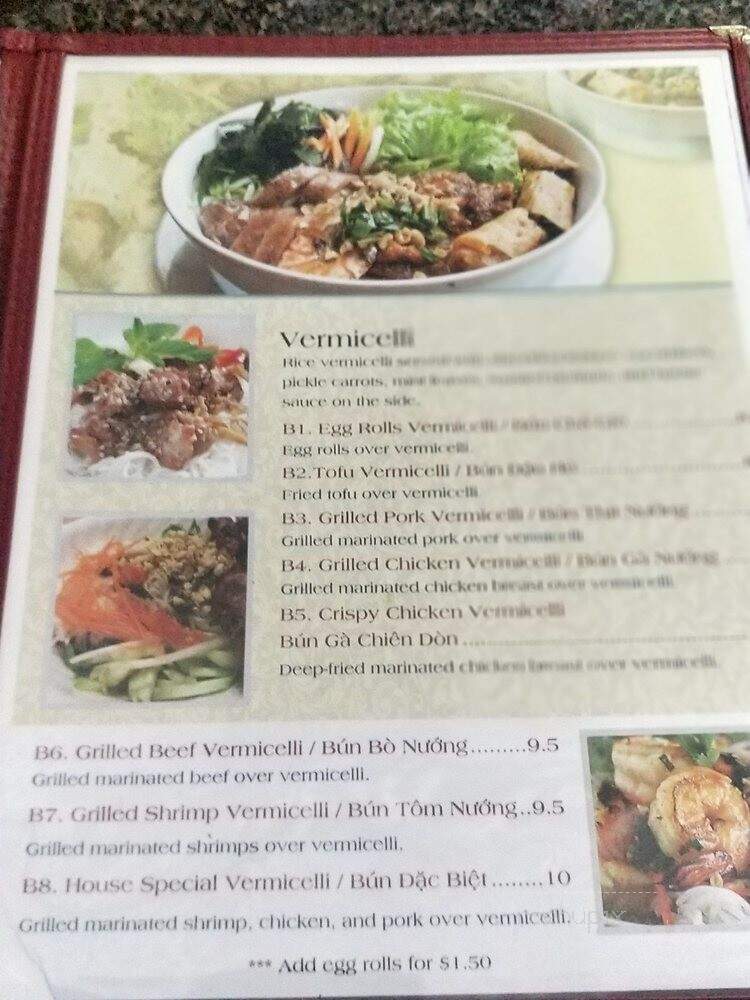 Pho Duy - Colleyville, TX menu_pic