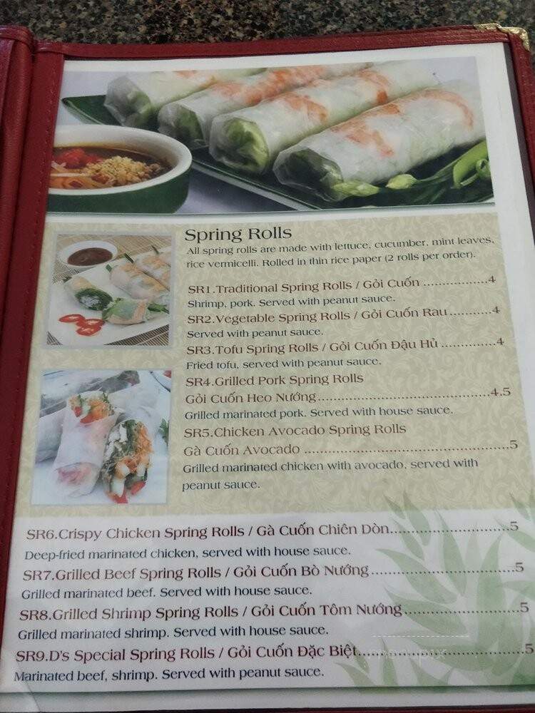 Pho Duy - Colleyville, TX menu_pic