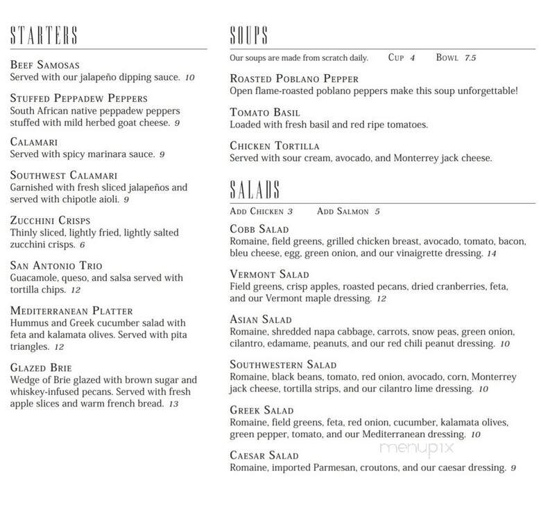 Picnikins Patio Cafe - San Antonio, TX menu_pic