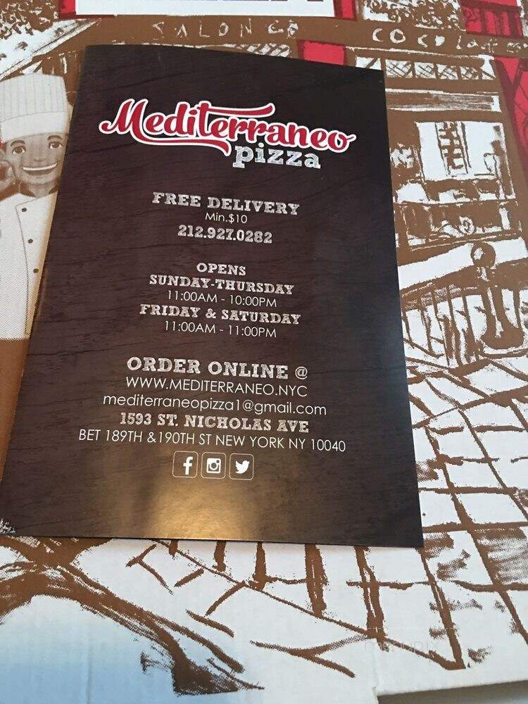 Pie Pie Pizza - New York, NY menu_pic