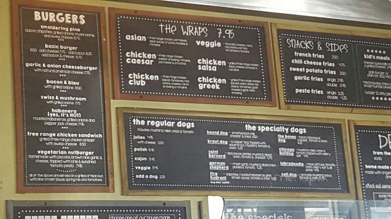 Pine Street Burger - Grass Valley, CA menu_pic
