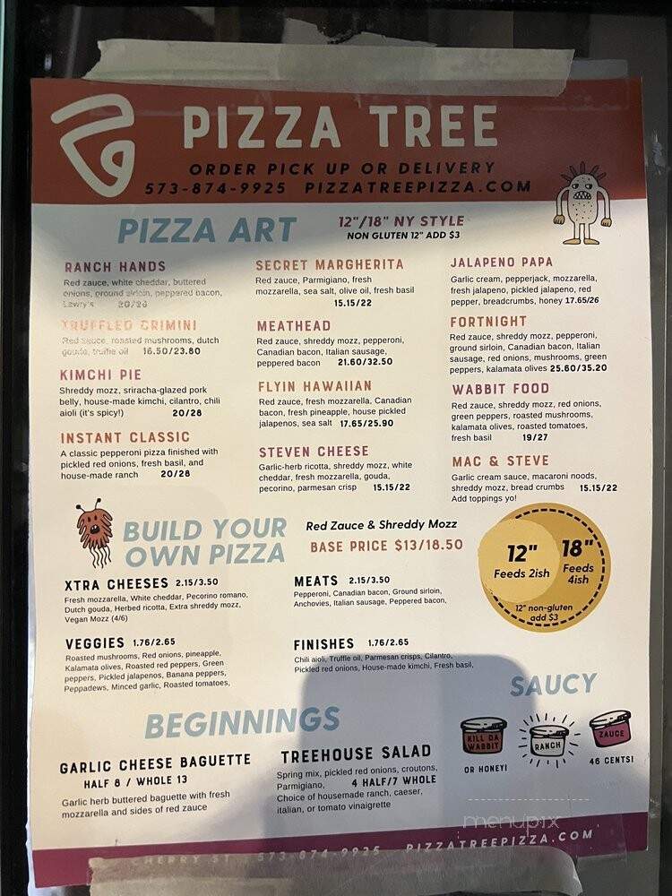 Pizza Tree - Columbia, MO menu_pic
