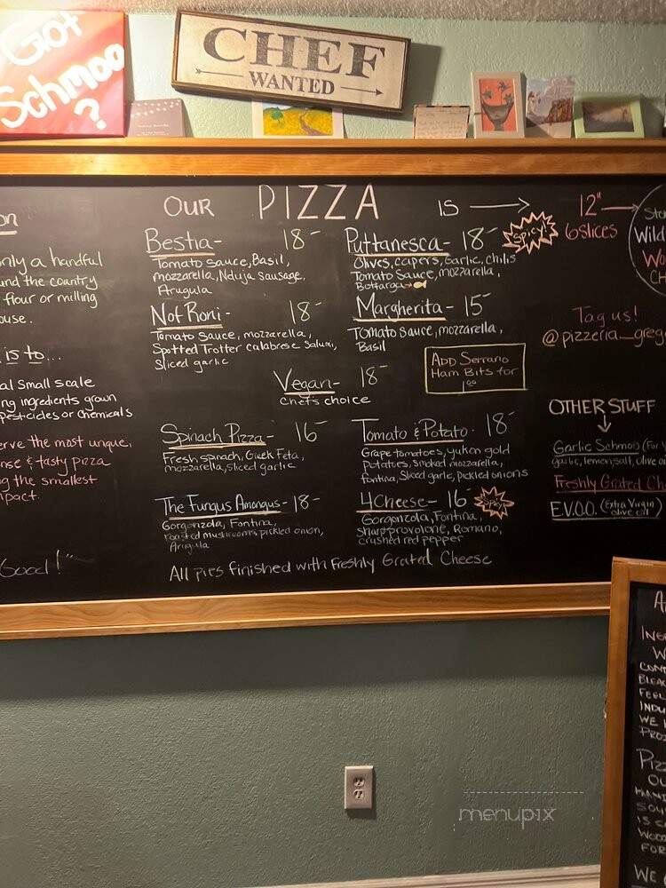 Pizzeria Gregario - Safety Harbor, FL menu_pic