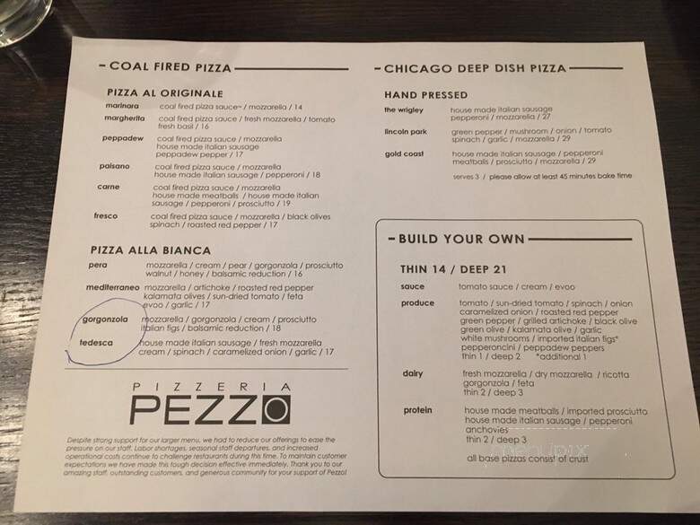 Pizzeria Pezzo - White Bear Lake, MN