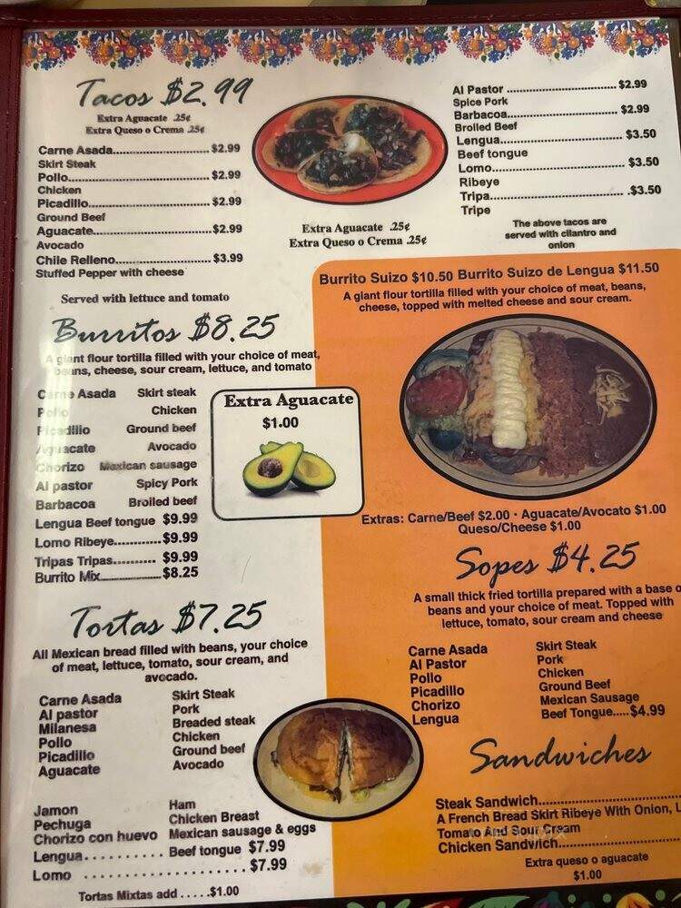 Poncitllan Jalisco - Chicago, IL menu_pic