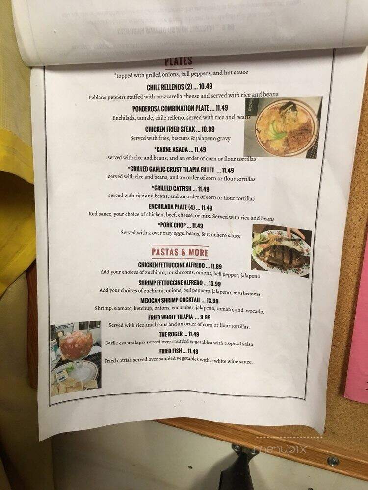 Ponderosa Loncheria - Snyder, TX menu_pic