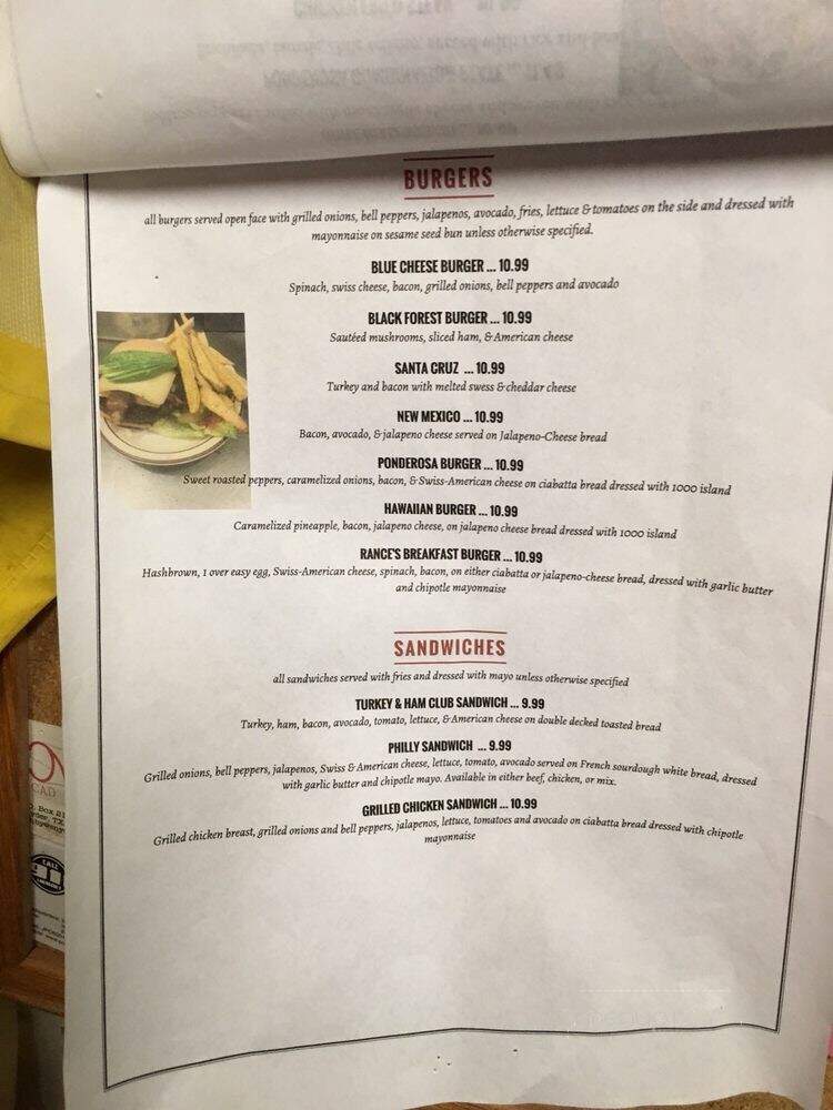 Ponderosa Loncheria - Snyder, TX menu_pic