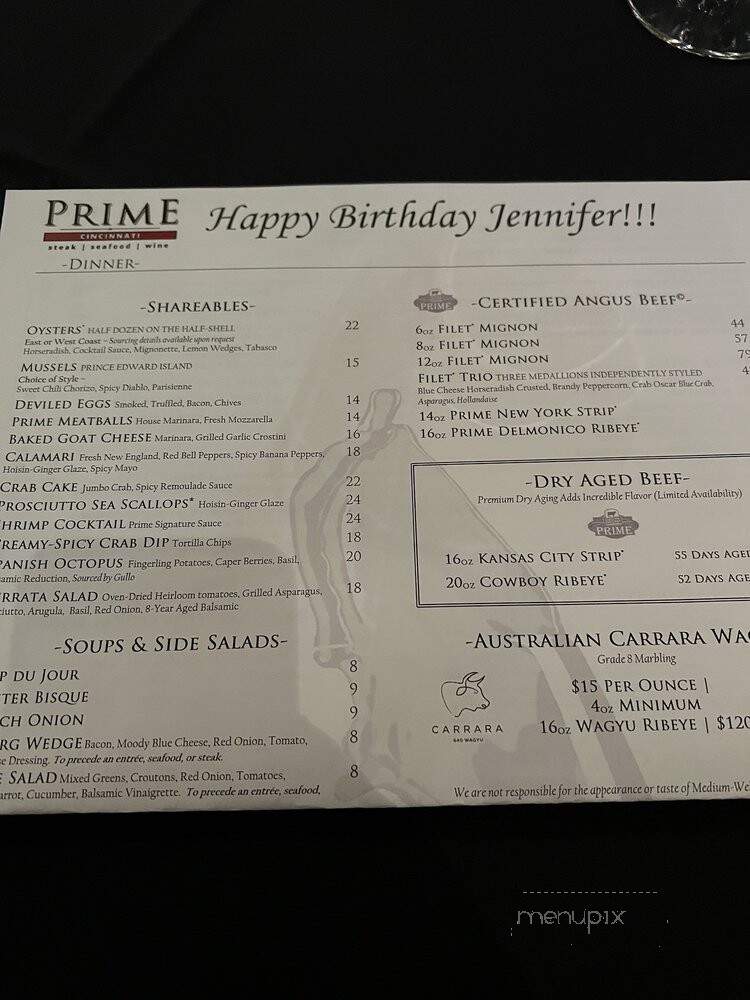 Prime 47 - Indianapolis, IN menu_pic