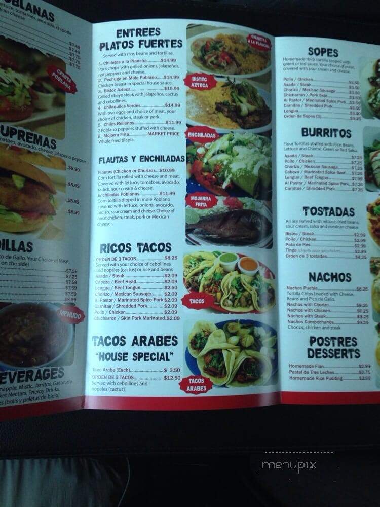 Puebla Restaurant - Norristown, PA menu_pic