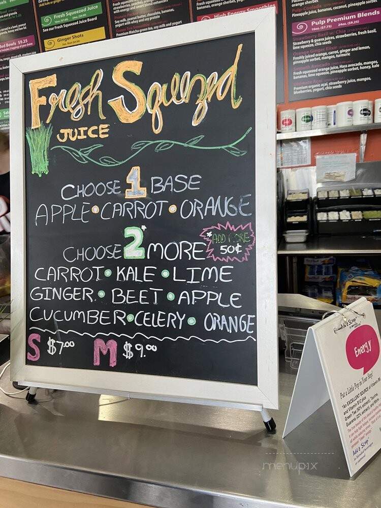 Pulp Juice And Smoothie Bar - Hilliard, OH menu_pic