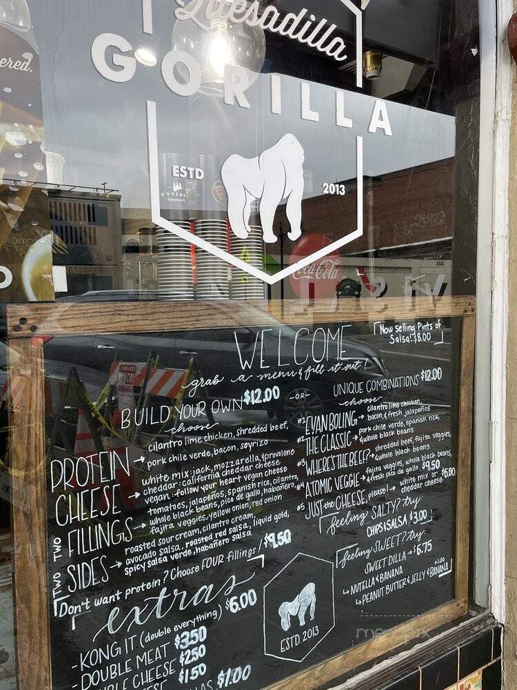 Quesadilla Gorilla - Visalia, CA menu_pic