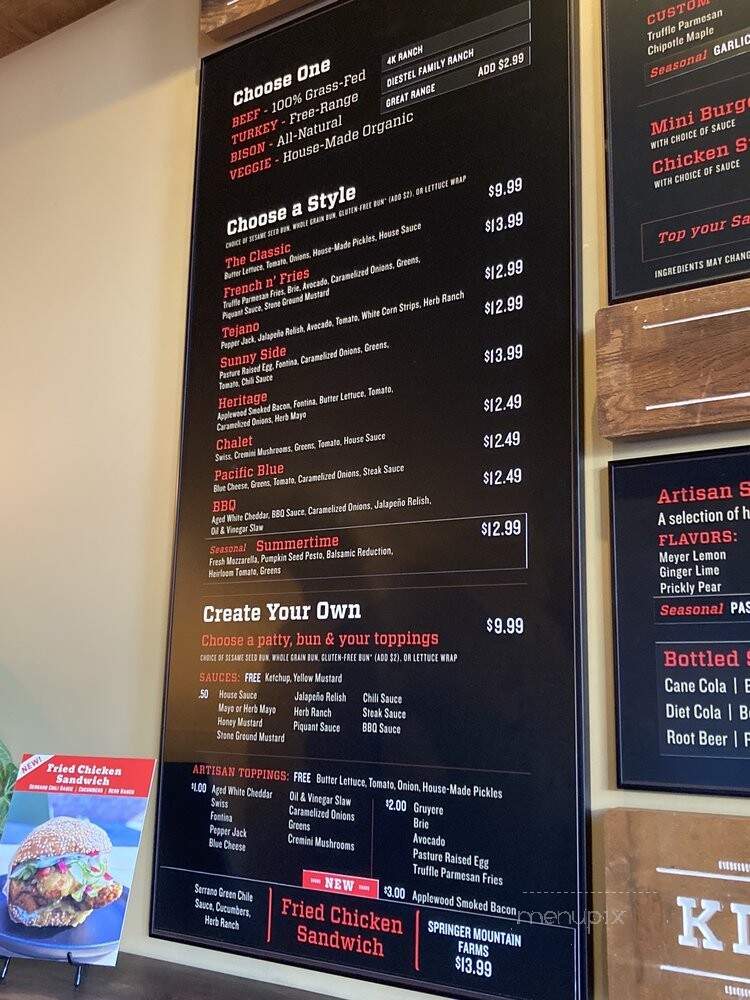 Roam Artisan Burgers - San Francisco, CA menu_pic